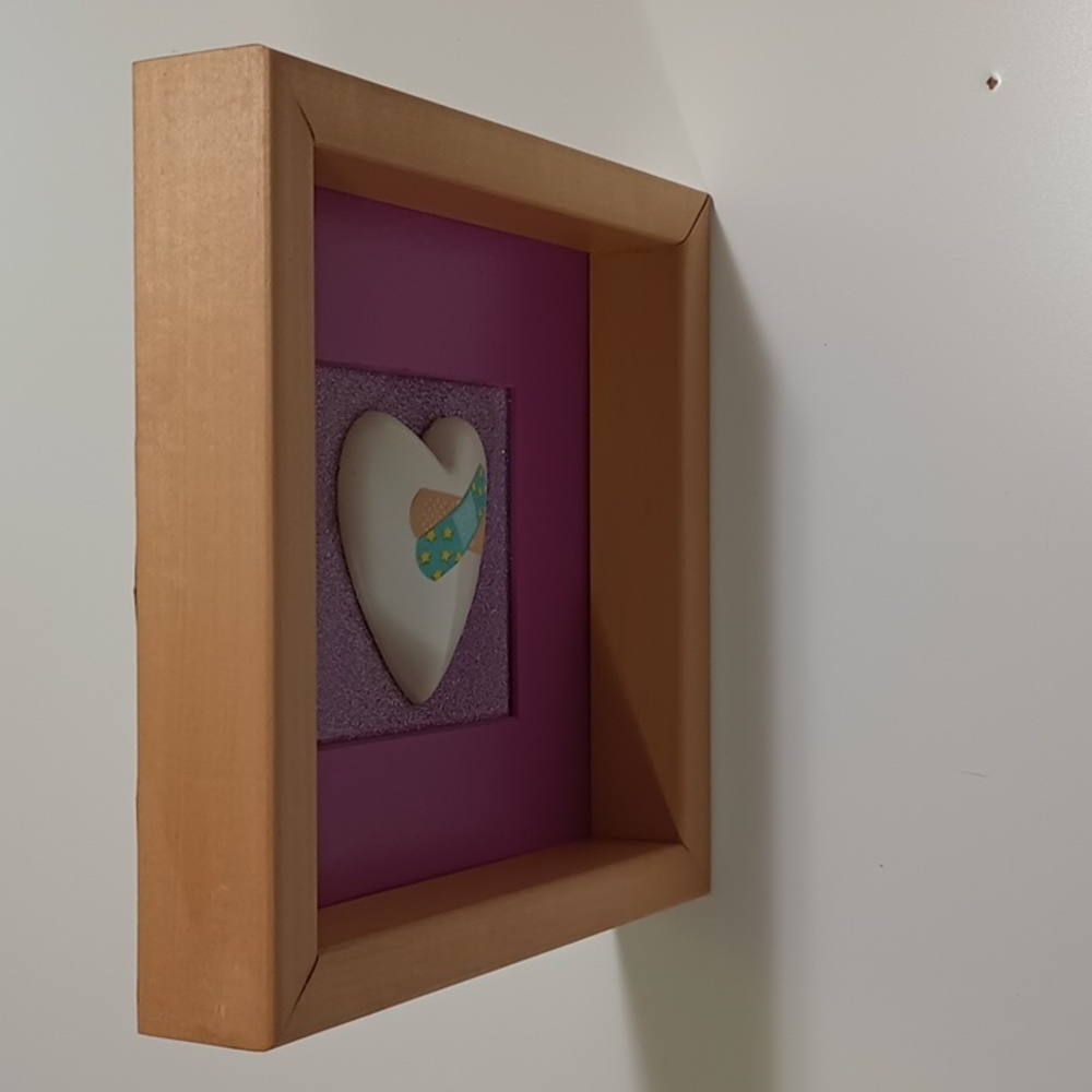 OOAK Handmade 'Healing Heart' PTSD Awareness Therapy Art - Picture 7 of 8